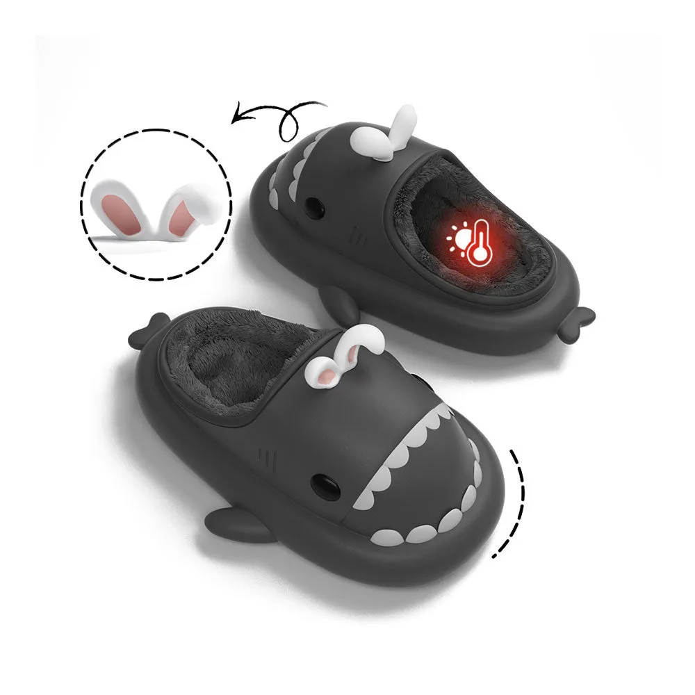 Sharkicks Basic - Winter Bunny Heel-open Shark Slippers