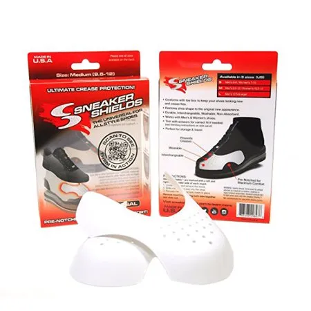 Sneaker Shields Pre-Notched Universal White Unisex Shoe Insert