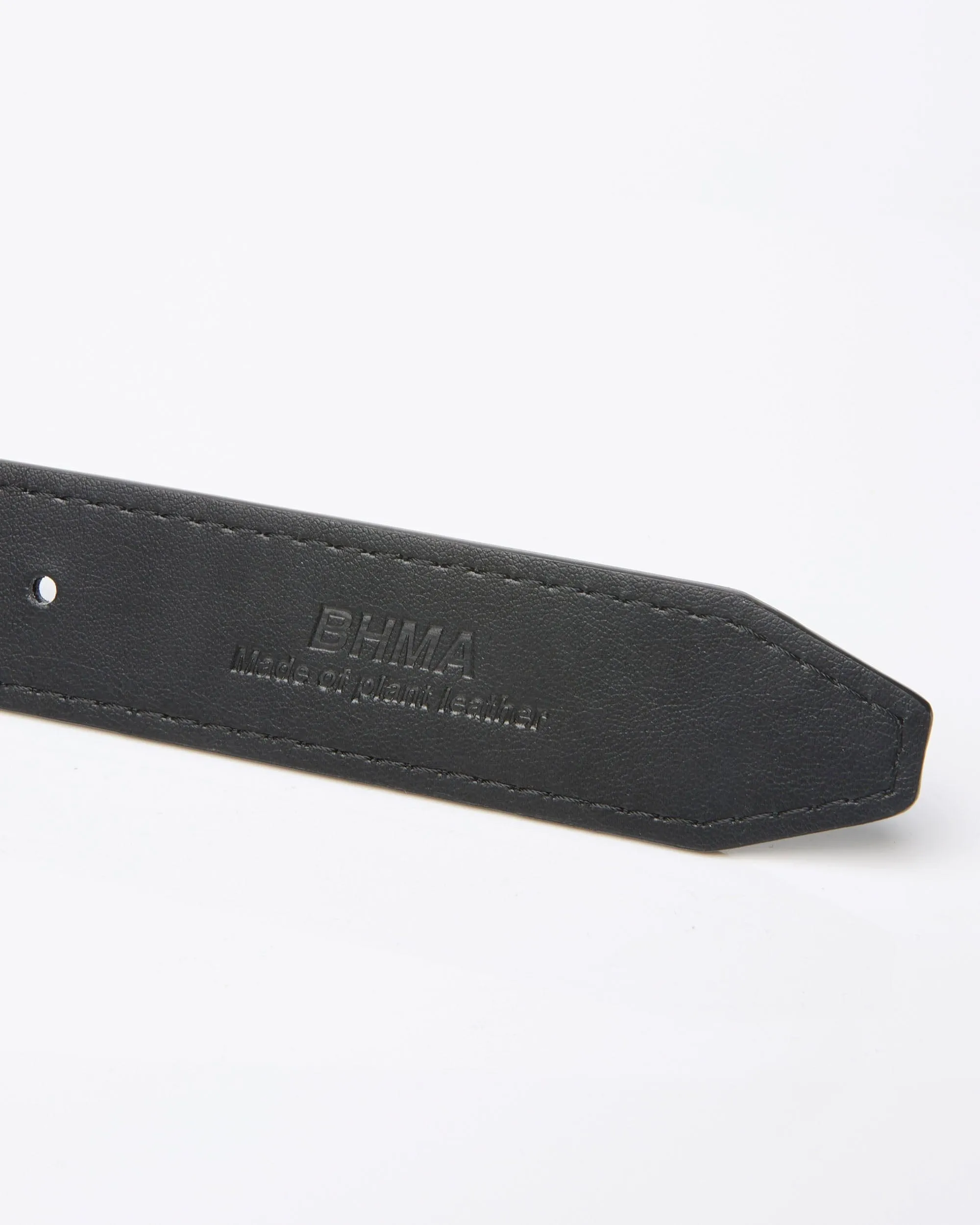 Stark Vegan Corn Leather Belt | Black