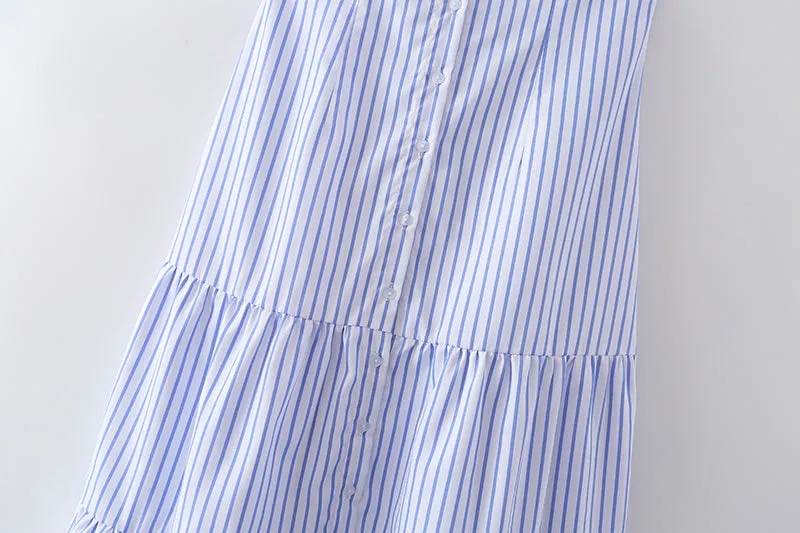 Stella Pinstripes Button Down Dress