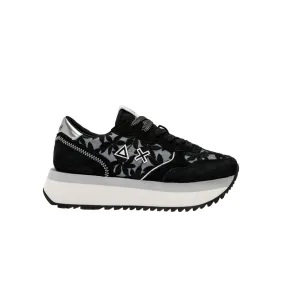 Sun68 Big Lace Z34209 11 black women's sneakers shoe