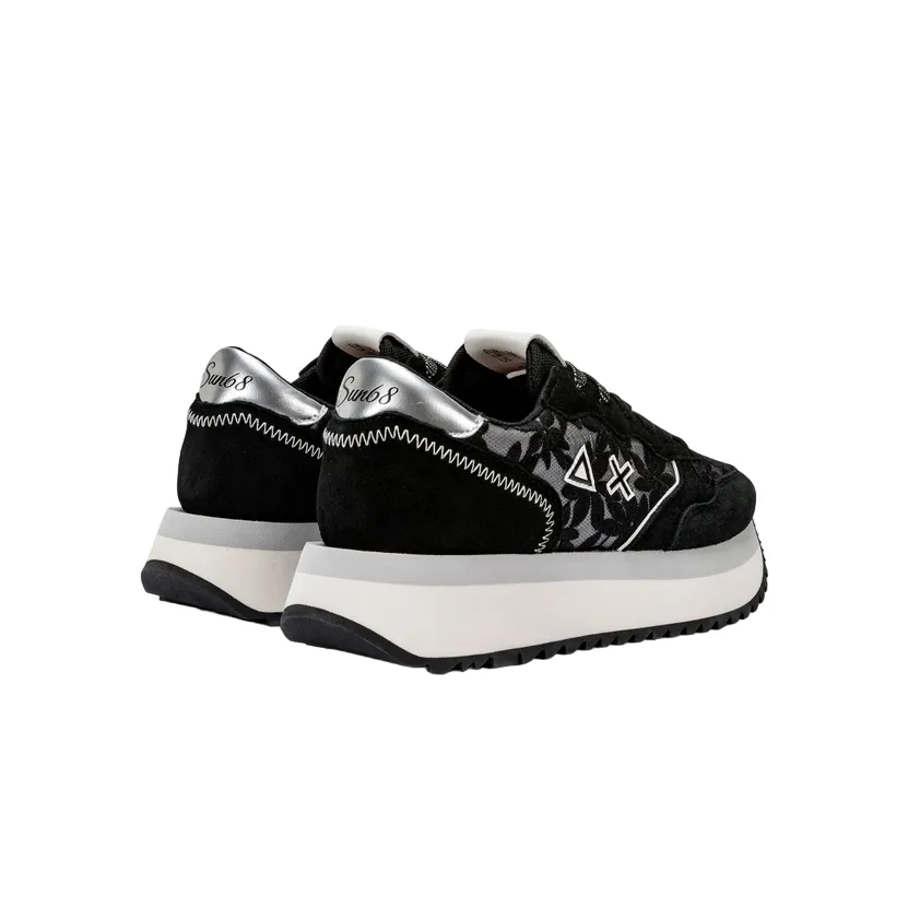 Sun68 Big Lace Z34209 11 black women's sneakers shoe