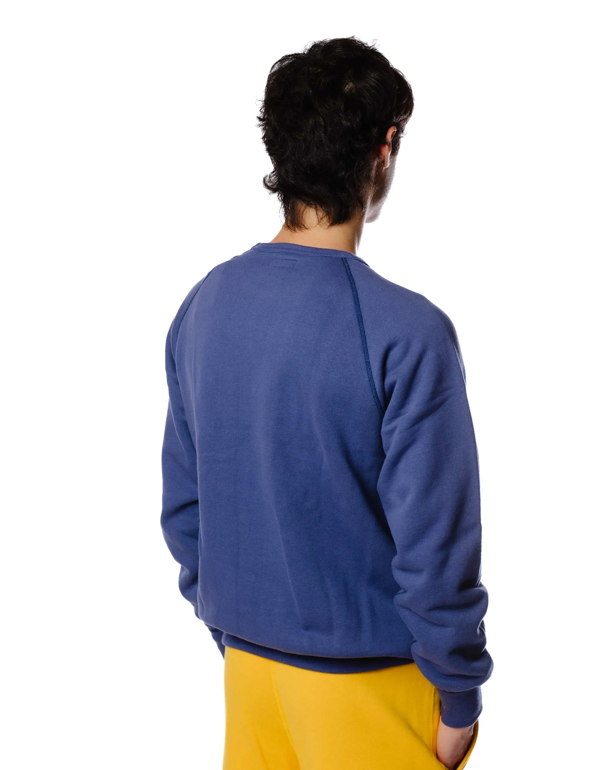 The Real McCoy's MC21018 9oz. Loopwheel Raglan Sleeve Sweatshirt MQ Navy