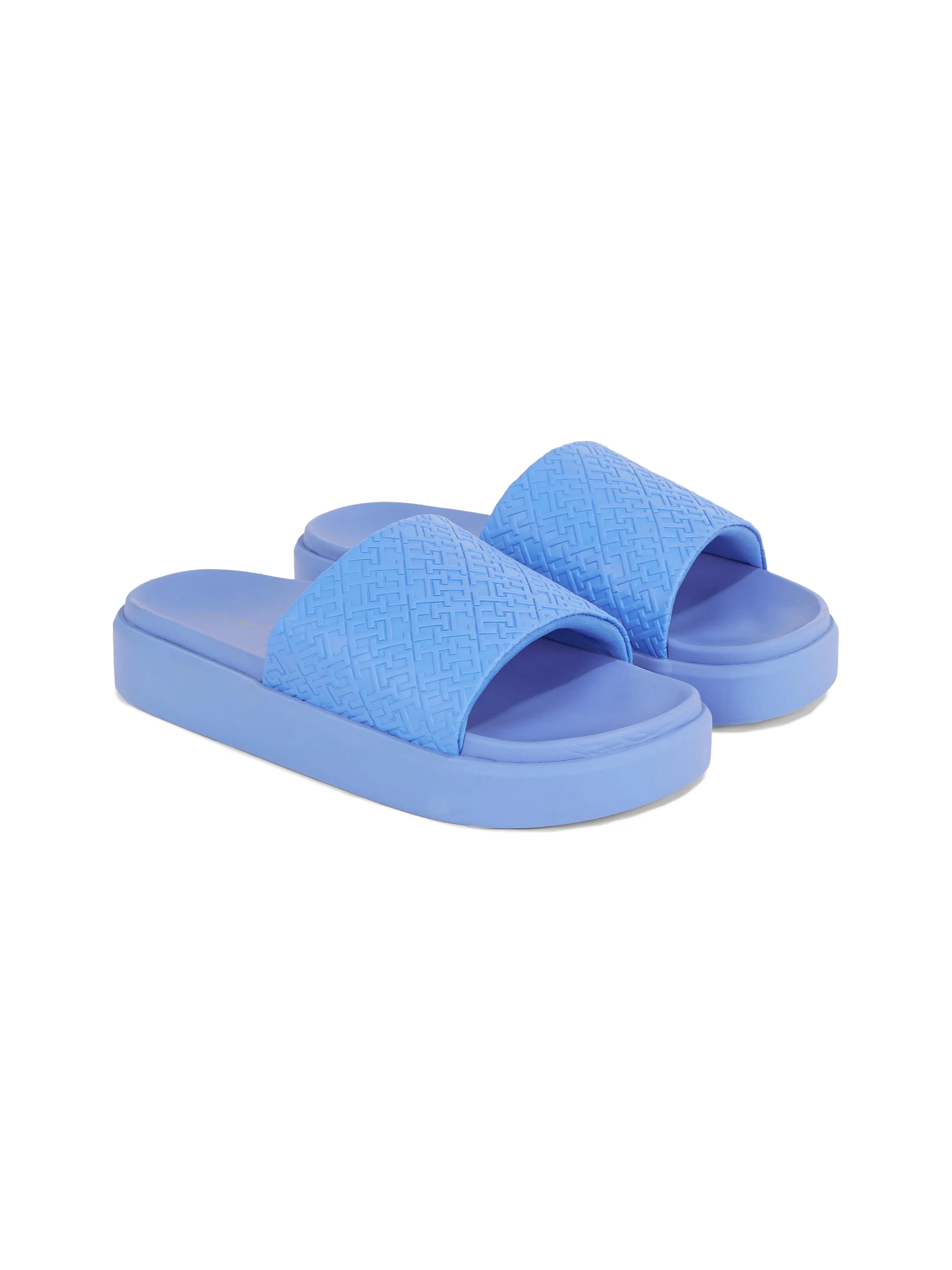 TOMMY HILFIGER Platform Pool Slide Blue