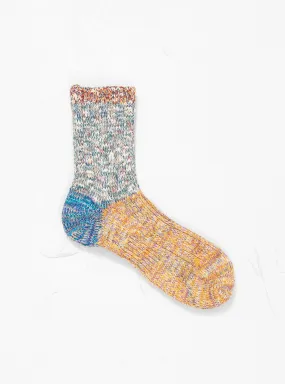 Two Tone Twister Mottled Socks Yellow